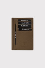 Zoozie Bags Davos - Billetera de mujer de cuero genuino color Khaki